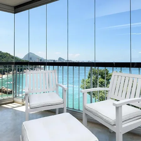 Ocean Blue Moderno Proximo A Praia Do Leblon Vista Mar Espetacular Piscina Garagem Wi Fi E Sauna Rio de Janeiro Exterior photo